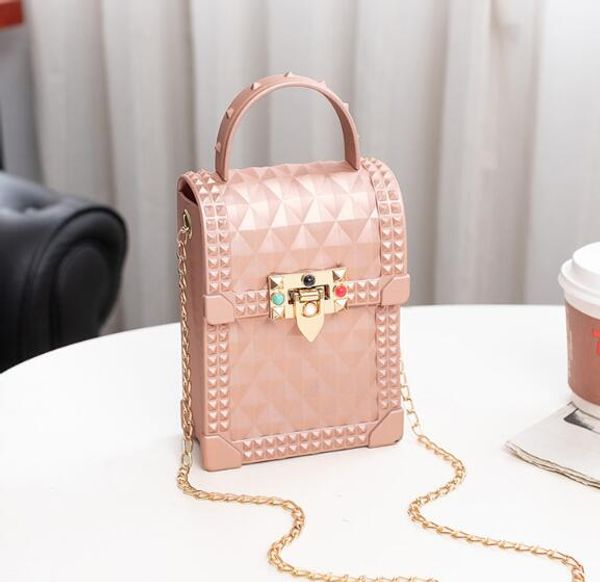 

women phone bag summer women small chain bag pvc jelly package plain shoulder bags lady crossbody