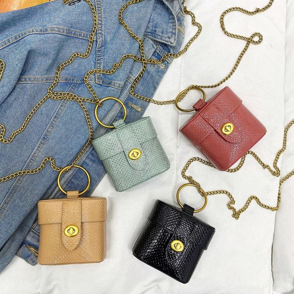 

2020 new women metal ring handbag messenger bag pu leather shoulder bag for women crocodile pattern crossbody for