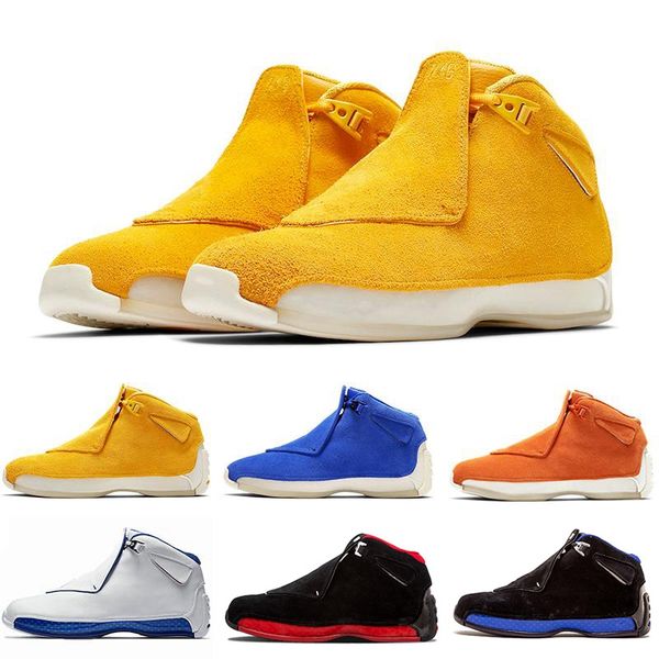 

18 jumpman 18s basketball shoes men gold suede countdown pack toro og asg bred xviii trainers tennis man fashion sports shoe