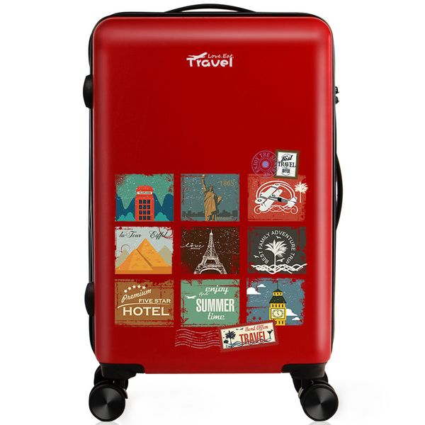 

багажная сумка мультфильм унисекс spinner высокое качество чемодан водонепроницаемый царапинам багажная сумка maletas de viaje con ruedas