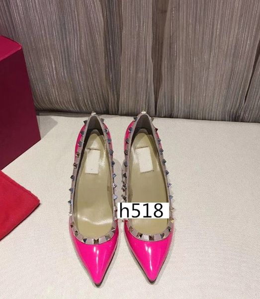 

designer pointed studs high heels rivets sandals women shoes valentine high-heeled shoes 8.5cm wholesale, Black
