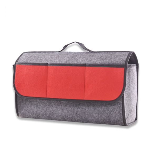 

fireproof car woolen soft felt storage box trunk bag vehicle tool box multi-use tools organizer bag carpet folding