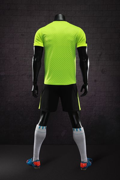 

discount men training football sets with shorts uniforms reversible football jerseys for that home and away look kits sports c12-17, Blue;black