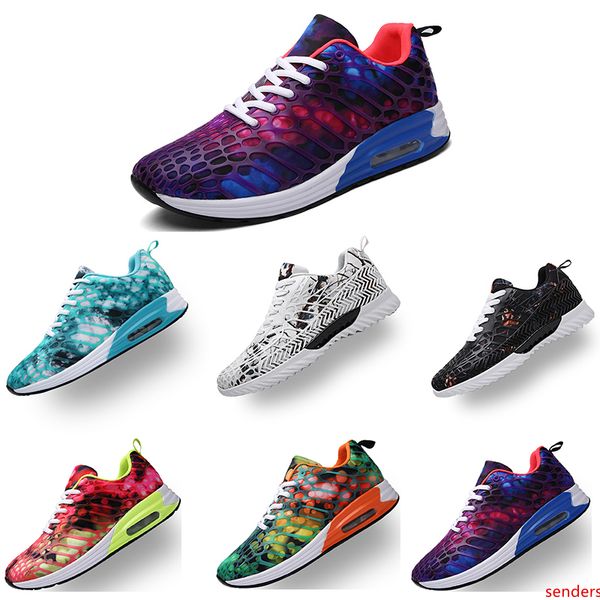 

running shoes for men women purple green blue red white color one black student fashion trainer sports shoes size eur38-45