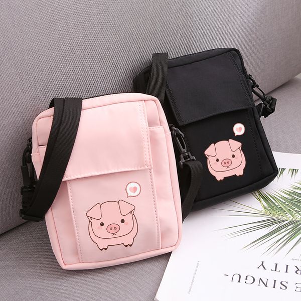 

2019 cute cartoo pig design messenger crossbody bags women's fashion sling bag sac femme shoulder strap female bolsas feminina