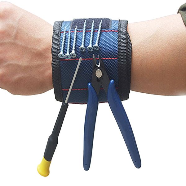 

adjustable magnetic wrist support band with strong magnets for holding screws nail bracelet belt support chuck