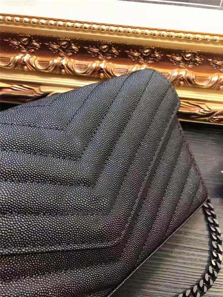 

designer-luxury handbags purse y women fashion totes caviar pattern chain strap shoulder crossbody flap handbag