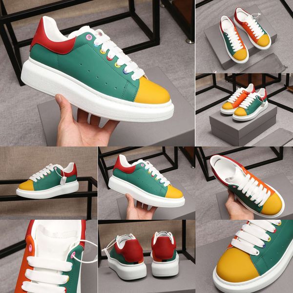 

high 2019 quality classical restoration skate shoes mans and womens genuine leather spliced casual shoes with box 35-44 a1