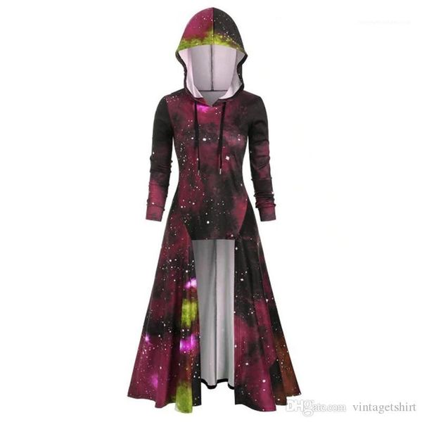 

styles cape milky way star universe 3d printed fashion clothes halloween casual capes designer womens hoodies, Black
