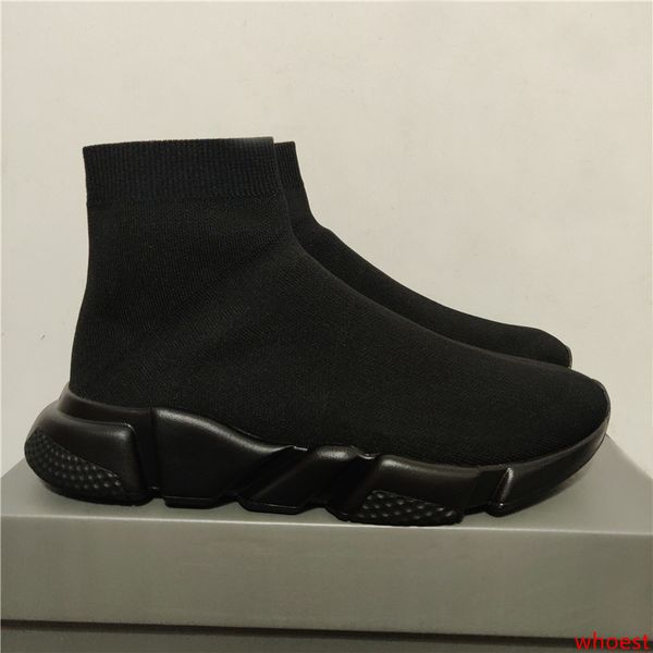 

designer shoes speed trainer black red oreo triple black flat fashion socks boots sneaker speed trainer runner casual sneaker with dust bag