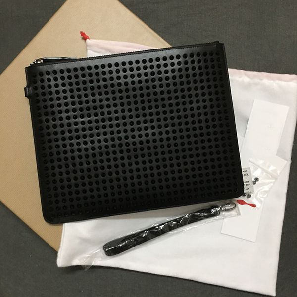 

rivet holding fashion bag personalityhead embossed genuine leather party holding envelope bag street trend head women men clutch bag