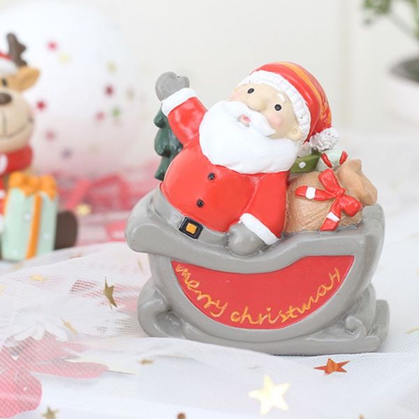 

2019 new santa resin creative ornaments christmas gift gift decoration crafts