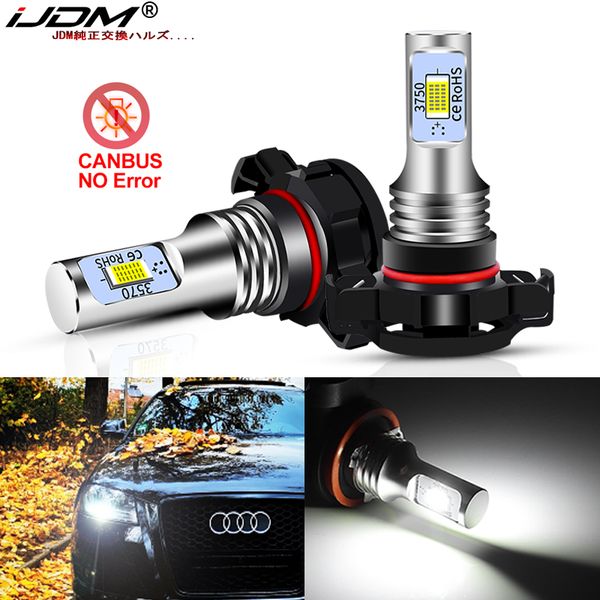 

ijdm canbus h16 5202 ps19w led bulbs for 2008+ a3 8p led daytime running lights drl bulb no error 6000k white 3000k 8000k