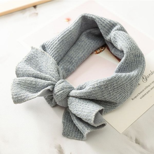 

cute baby girl headbands knitted newborn baby bows haarband turban infant head bands hairbands for kids girls hair accessories, Slivery;white