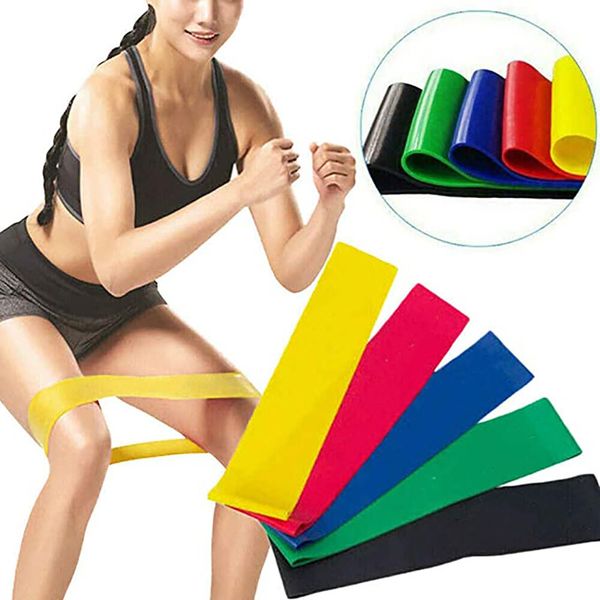 

resistance bands latex elastic rubber fitness crossfit set yoga hip exercise muscle stretch training gym workout pull rope