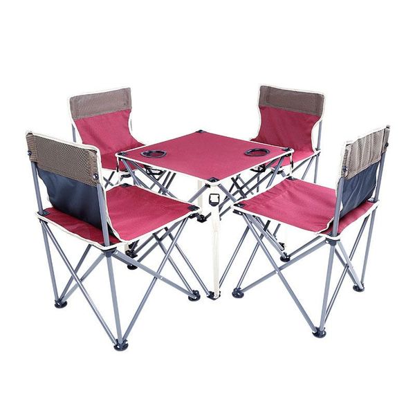 

garden sets chair with table iron oxford fast shipping green red thickening folding backpack outdoor camping furniture set