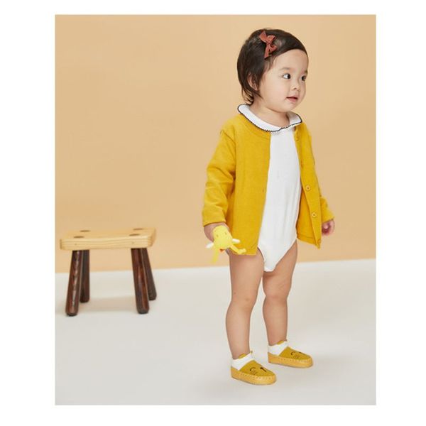 

1 pair baby shoes toddler walking practice boys girls socks anti-slip soft pu leather moccasins cartoon animal pattern