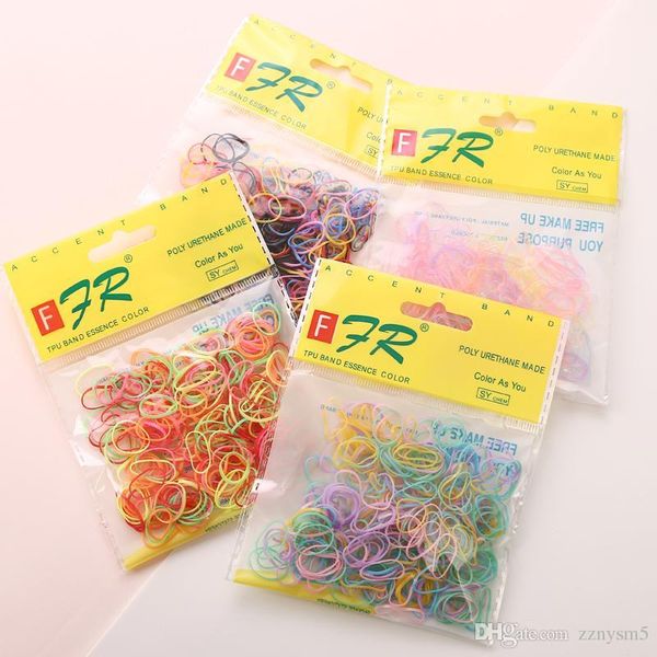 

1000pcs/bag (small package) new child baby tpu hair holders rubber bands elastics girl's tie gum hair accessories rubber string