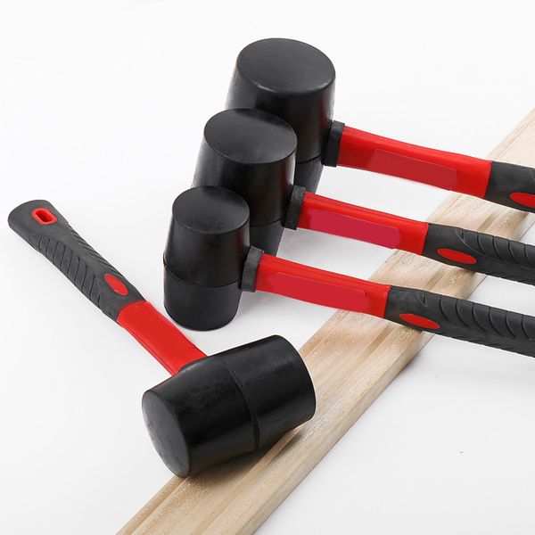 

rubber hammer mallet 8/12/16/ 24 oz decoration tool hammers shaft handle with grip installation i88 #1