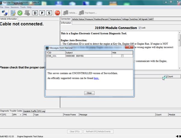 

international fornavistar engine diagnostics ned 2018