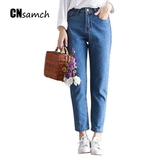 Compre 2019 Otono Verano Pantalones Vaqueros Novios Pantalones