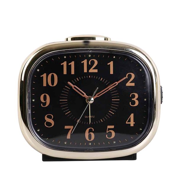 

non ticking mechanical with night light home use desk large display silent sweep snooze bedside decoration alarm clock luminous