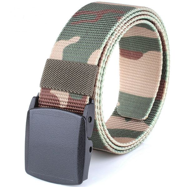 

new men outdoor canvas belt hiking camping safety waist support hunting sports wearable breathable tactical belt, Black;gray