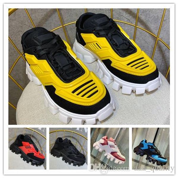 

latest cloudbust thunder knit sneakers luxury mens designer shoes womens fashion casual shoes leisure shoes outdoor sneakers, Black