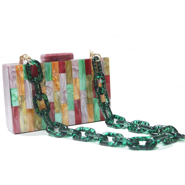 

colorful acrylic women elegant party clutches envelope clutch bag handbag lady female vintage evening bag purse wallet bags