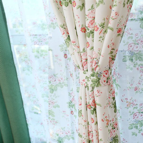 

small fresh curtains floral creative curtain bedroom study girl room curtain fresh modern customizable