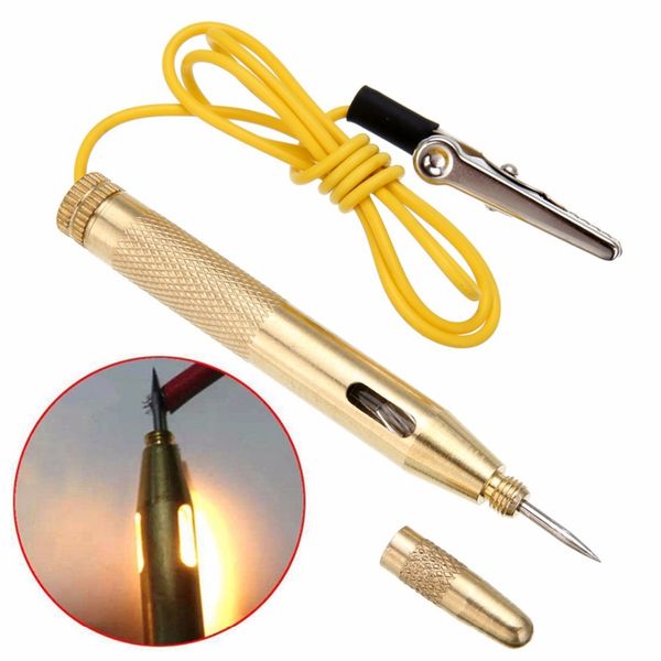 

5pcs 6v-24v car circuit tester probe light system test probe lamp auto light lamp voltage test pen detector copper