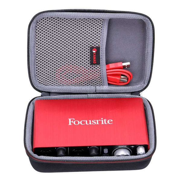 

duffel bags xanad waterproof eva hard case for focusrite scarlesolo (2nd gen) usb audio interface with pro tools | first