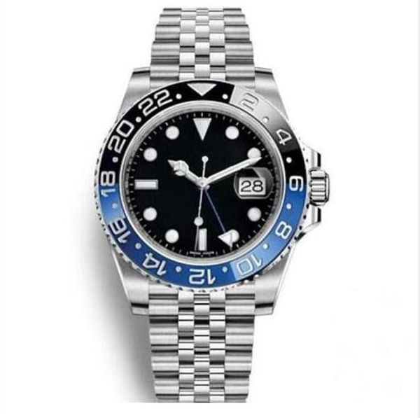 

Luxury men watch wri twatch blue black ceramic bezel tainle teel watch 116710 automatic gmt movement limited watch new jubilee ma ter
