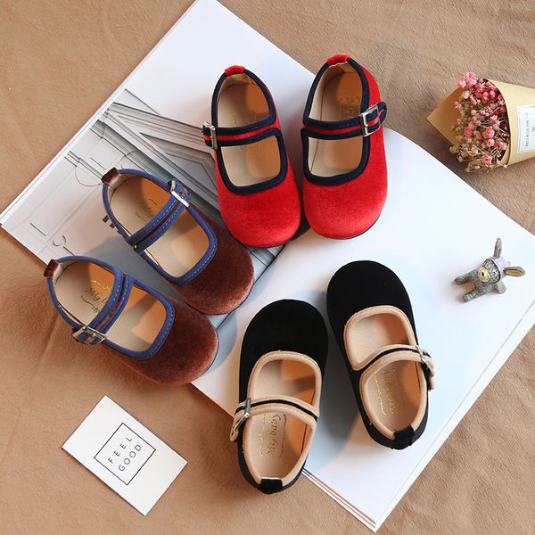 

2019 girls lovely silk sneaker, lovely kids comfortable solid loafer, students' daily shoes, red, coffee, black, size 21-30, Black;red