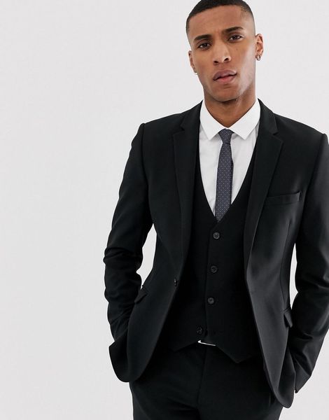 

customs made 2020 one buttons black groom tuxedos notch lapel man groomsman men wedding suits bridegroom (jacket+pants+vest) dh8012, Black;gray