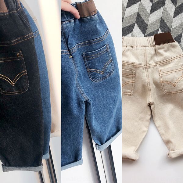 

jeans 2020 foreign style casual panty jeans children's baby girl casual pants 0-3-6 years old children's pants 5 autumn, Blue
