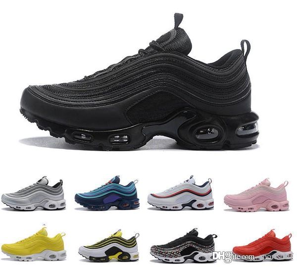 

tn plus outdoor shoes women mens black yellow champagne gold trainers sneakers chaussure tn running sports