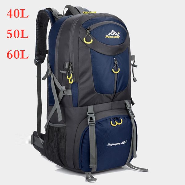 

outdoor hiking backpack 40l50l 60l large capacity waterproof rucksack men women camping travel riding climbing sports bag
