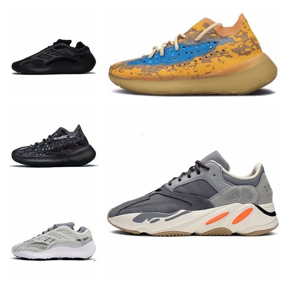 

carbon blue 700 v2 wave runner running shoes inertia hospital blue vanta men women kanye west desigmor sneakers with box stwchx tag