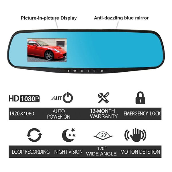 

1080p hd car dash camera vehicle front dvr lens video recorder dropshipping full hd recorder dash cam electronics car dvr