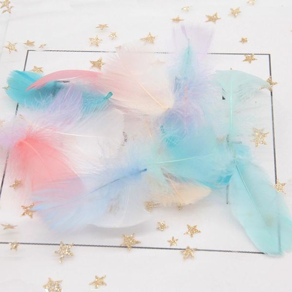 

natural mixed color feathers 5-10cm goose feather plumes for wedding hat hair accessories home craft diyjewelry decoration