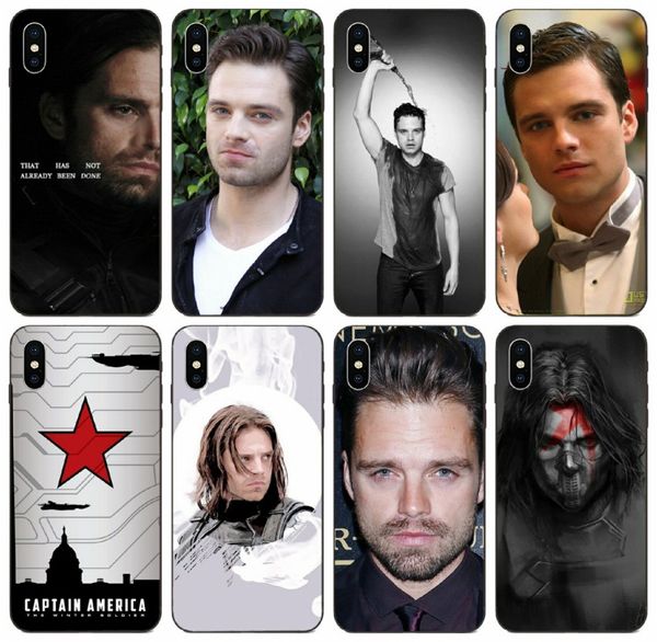 

tongtrade] sebastian stan bucky barnes pattern case for apple iphone 11 pro max x xs 8 7 6 5 samsung a3 honor note 10 xiaomi 9 custom case