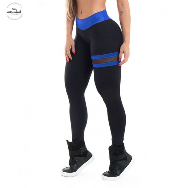 

leggings women gothic fitness clothing workout high waist female pants breathable patchwork mesh spandex sportswear leggings drop shipping, Black