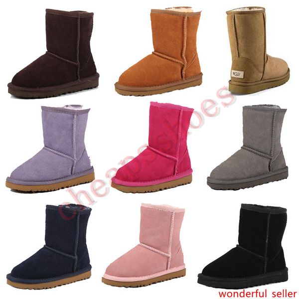 

new kids snow boots genuine leather snow boots for toddlers boot with bows children footwear girls sneakers size 25-35