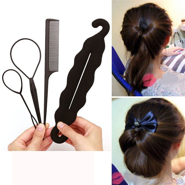 New Diy Hair Braid Maker Tool Ponytail Creator Plastic Loop