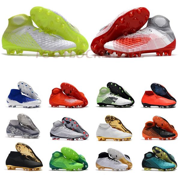 

2019 knit 360 waterproof phantom vsn vision elite df fg mens soccer shoes pro anti clog men football boots trainer cleats size 39-45, White;red