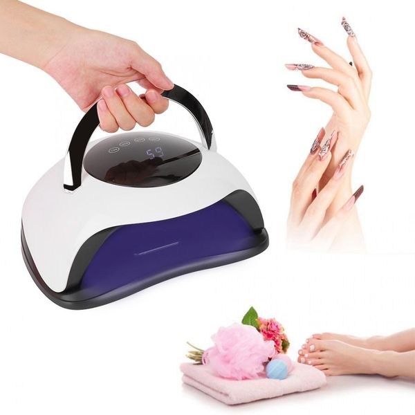 

120w portable led uv gel nail polish dryer lamp nail curing machine manicure tool n