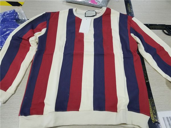 

mens hoodies stroped brand letters sweatshirts hip hop hoodie long sleeve pullover luxury coat asian size -2xl hot, White;black