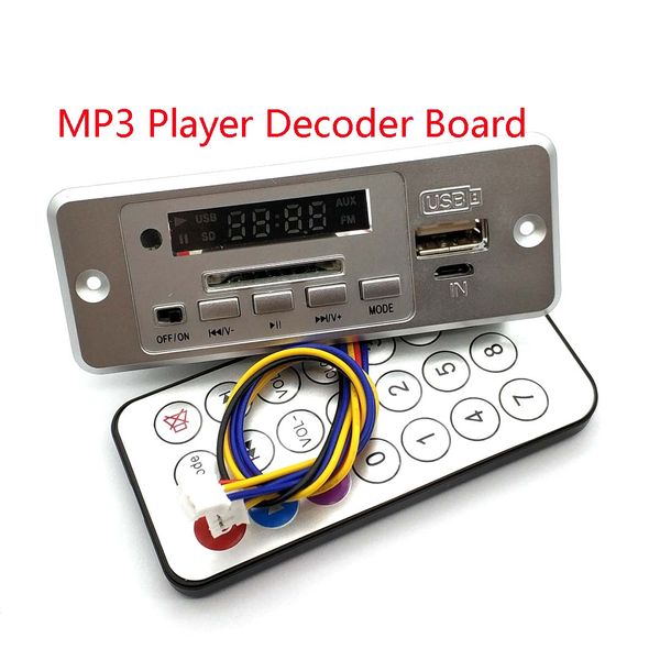 

Беспроводной 5V MP3-плеер декодер доска интегрированный WMV декодер доска аудио модуль USB TF радио для автомобиля красный цифровой светодиод с пультом дистанционного управления