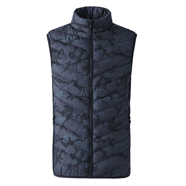 

2018 men electric heating vest winter fast heat thermal warm heated camouflage jacket fishing big size -6xl waistcoat, Gray;blue